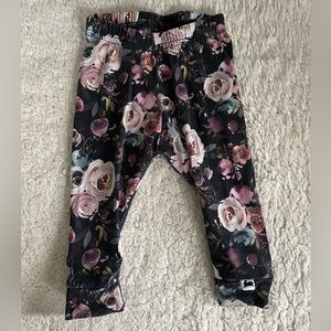 LITTLE & LIVELY | Black Floral Baby Pants